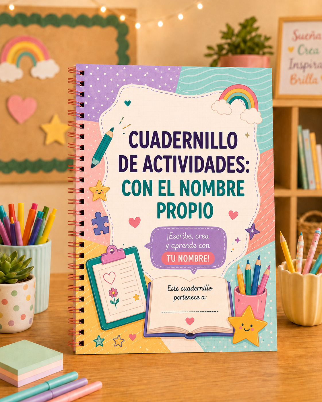 ✏️📒 ACTIVIDADES listas para imprimir sobre el NOMRE PROPIO ⚡